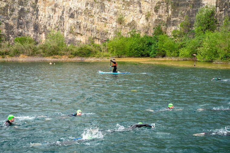 Race 1, the debut of The Lake Triathlon Series 2026. Picture: Carl Hewlett.