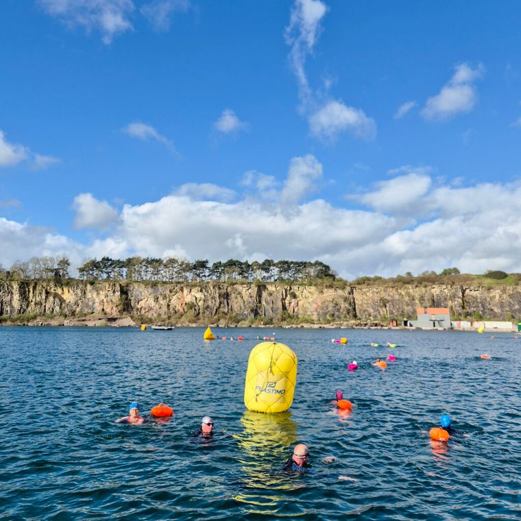 Open water swimming at The Lake