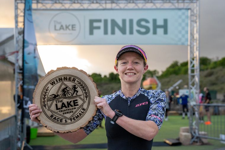 Race 1, the debut of The Lake Triathlon Series 2026. Picture: Carl Hewlett.